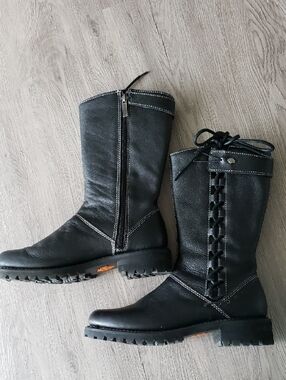 Harley Davidson Melia Black Leather Boot